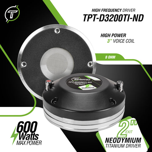 Timpano Audio TPT-D3200TI-ND 2" Exit Neodymium Titanium Compression Driver