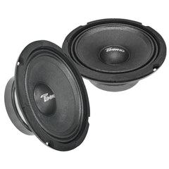 Timpano Audio TPT-M6-8 Midrange 6.5" Shallow Car Speaker 400 Watts Max Peak Power ( PAIR ) 8 Ohm OEM Replacement