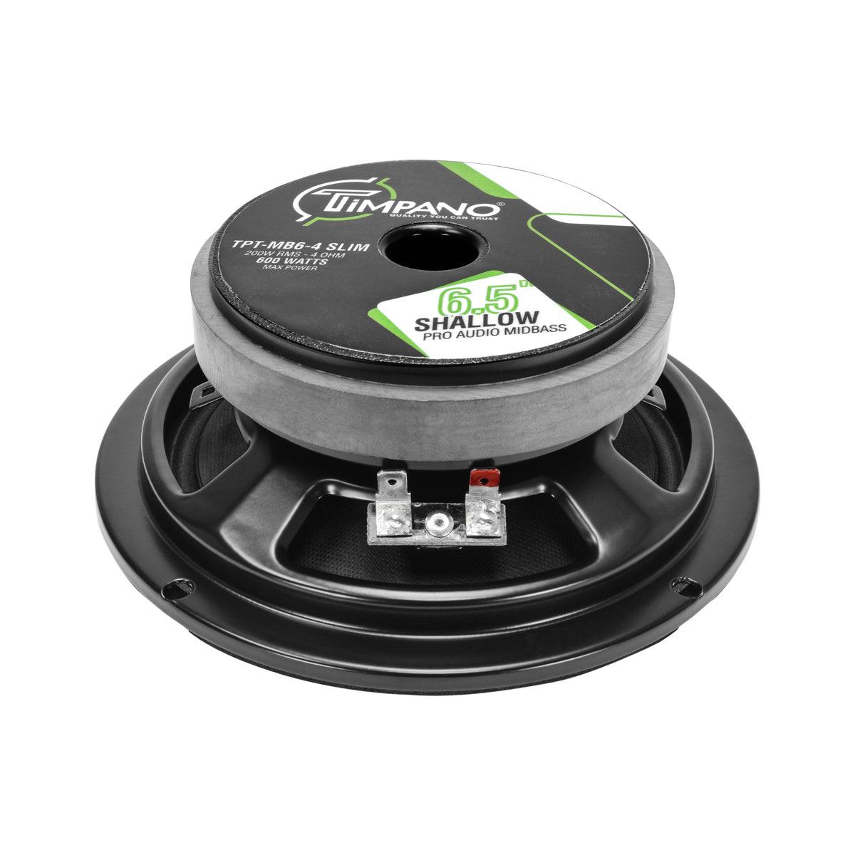 Timpano Audio TPT-MB6-4 SLIM 6.5" Shallow Car Audio Midbass Loudspeaker  4 Ohm