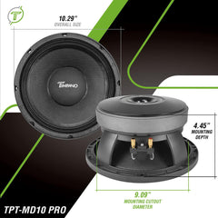 Timpano Audio TPT-MD10 Pro 10" Pro Audio Midrange Loudspeaker