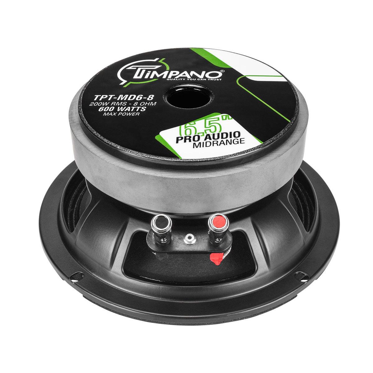 Timpano Audio TPT-MD6-8 PRO 6.5" Midrange 600 Watts PRO Audio Loudspeaker 8 Ohm  Car Audio Premium Sound System Speaker