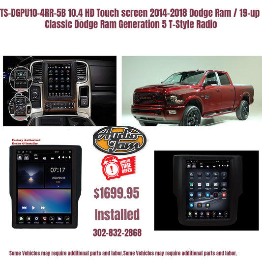 TS-DGPU10-4RR-5B 2014-2018 Dodge Ram / 19-up Classic Dodge Ram Generation 5 T-Style Radio
