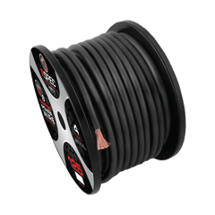 T-SPEC V10GW-4100 4 AWG 100FT MATTE BLACK OFC POWER WIRE - v10 SERIES