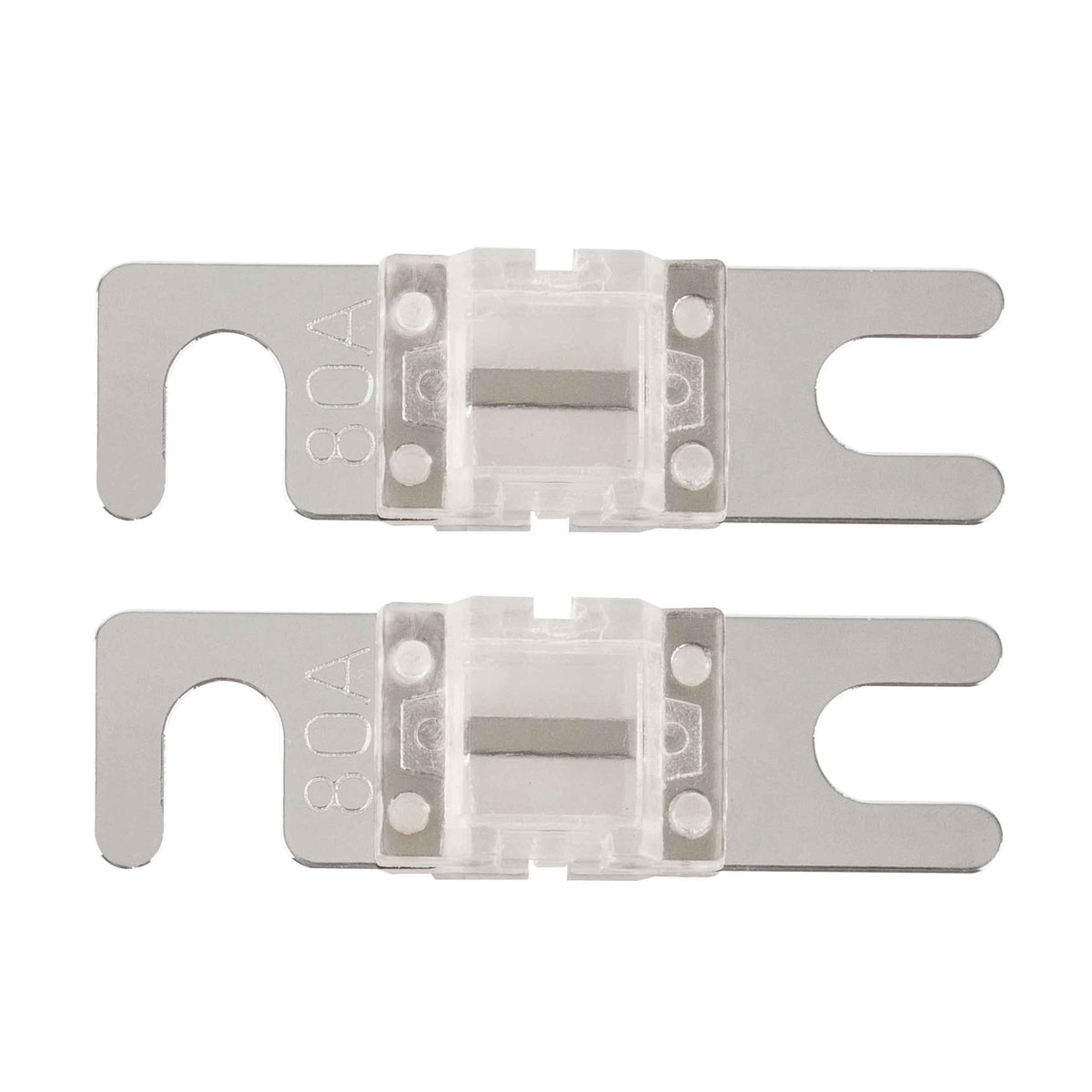 T-SPEC V8-MANL80 MINI ANL FUSES v8 SERIES NICKEL PLATED-2 PACK