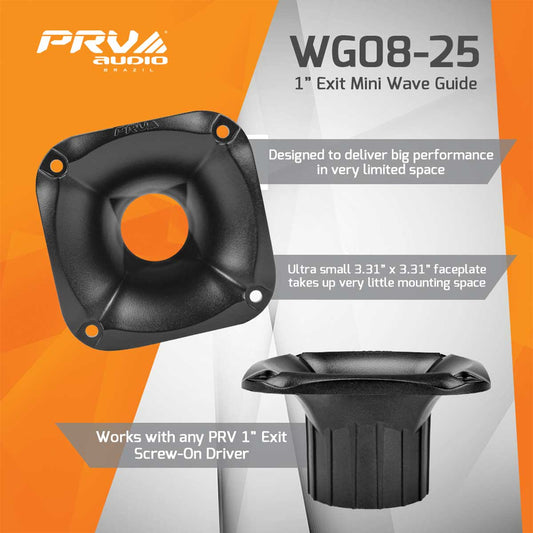 PRV Audio WG08-25 1" Exit Mini Waveguide