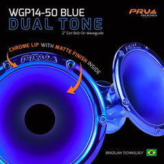 PRV Audio WGP14-50 BLUE DUAL TONE 2" Exit Waveguide