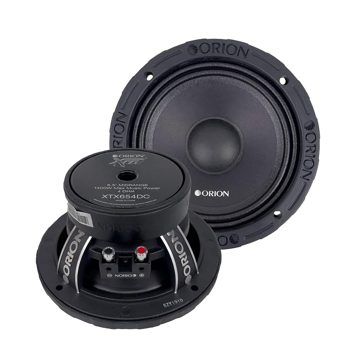 Orion XTX654DC 6.5" 350 Watts RMS/1400 MAX Dust Cap Midrange Speakers