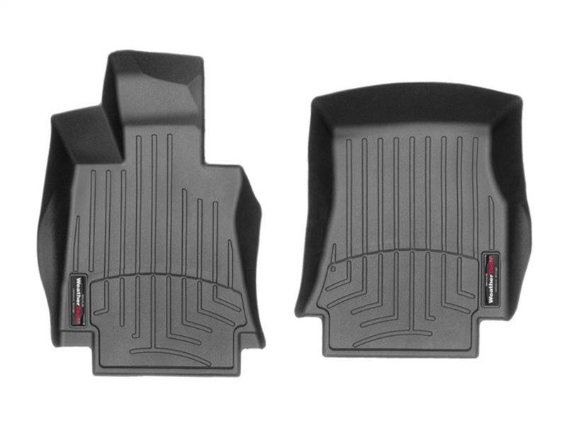 WeatherTech 4412071 2017+ Alfa Romeo Giulia Front FloorLiner - Black (Automatic Trans Only; RWD Only)
