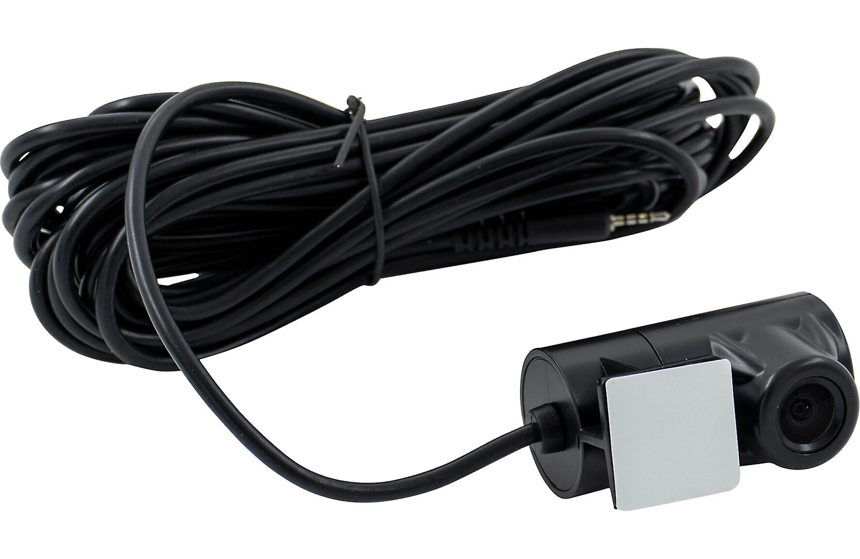 Car backup camera with cable on a white background
