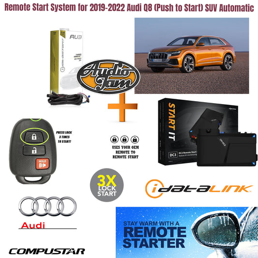 Remote Start System for 2019-2022 Audi Q8 (Push to Start) SUV Automatic