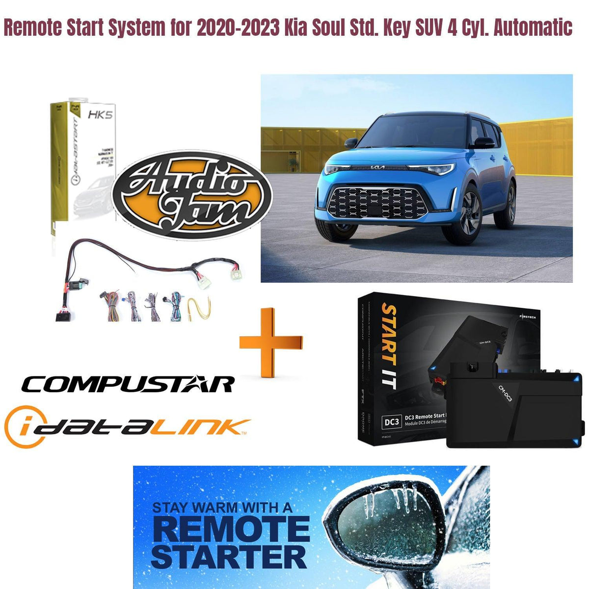 Remote Start System for 2020-2023 Kia Soul Std. Key SUV 4 Cyl. Automatic