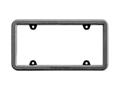 WeatherTech 8ALPBF1 BumpFrame Black Satin Textured Finish License Plate Frame