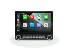 Picture of the Car stereo with apple carplay in the toyota tacoma