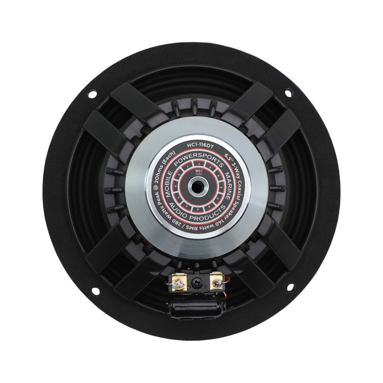 Motorcycle Speaker with visible brand logo on a white background