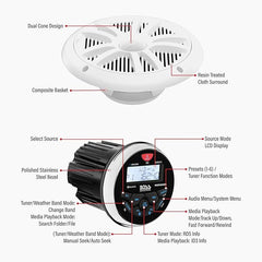 boss ckgb350w6 marine audio bear de