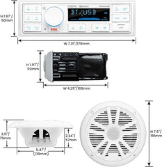 boss mck500wb6 marine audio bear delaware