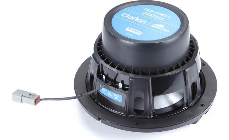 Clarion CMSP-101RGB-4 Marine Subwoofer – 10" Bass with RGB Lighting