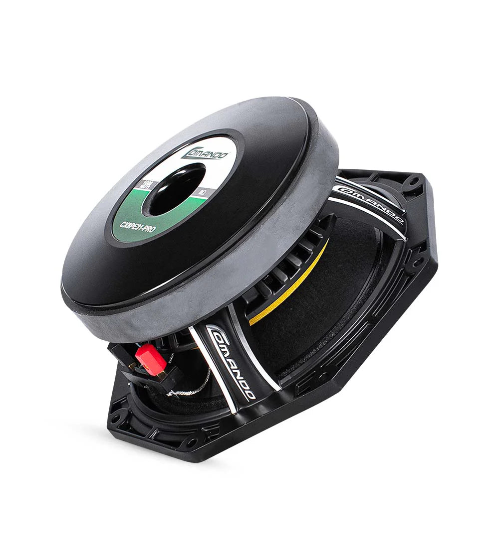 Car subwoofer with brand logo on a white background