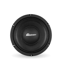 Black car subwoofer with 'Comando' branding on a white background