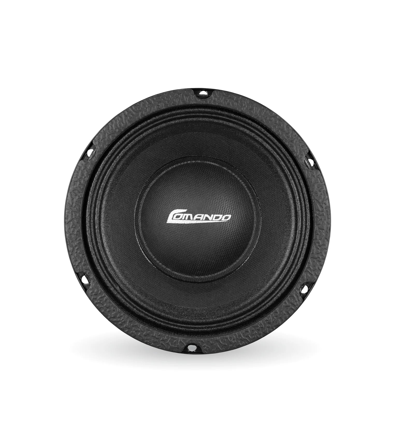 Pro audio Midrange speaker with 'Comando' branding on a white background