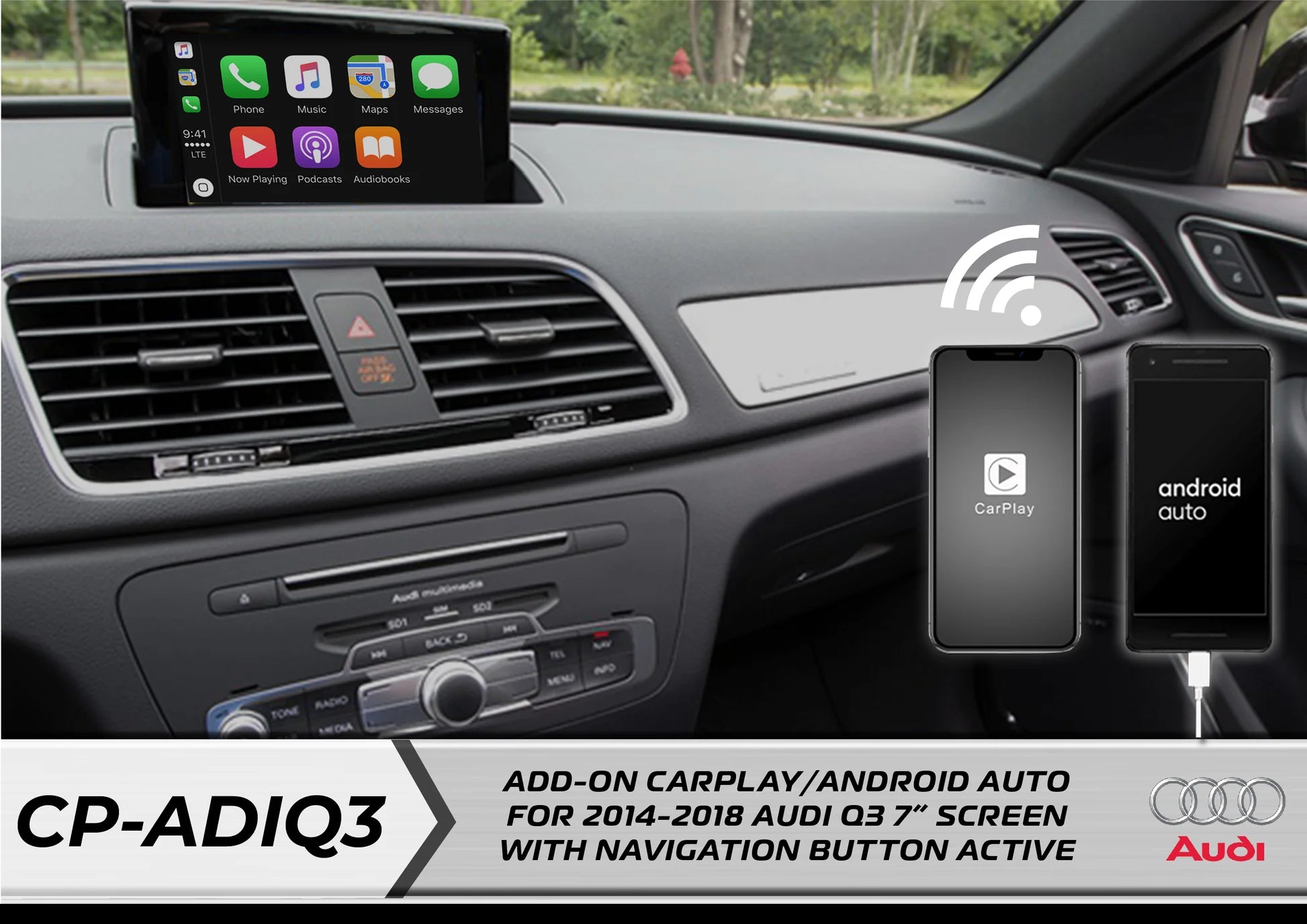 cp adiq3 wireless carplay audi