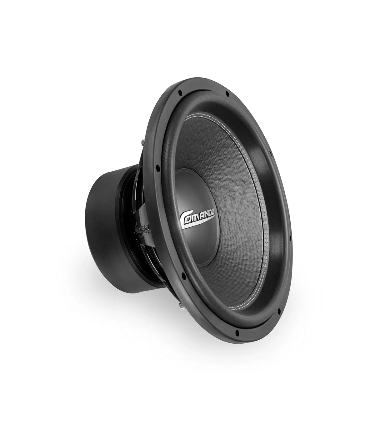 Car subwoofer with brand logo on a white background