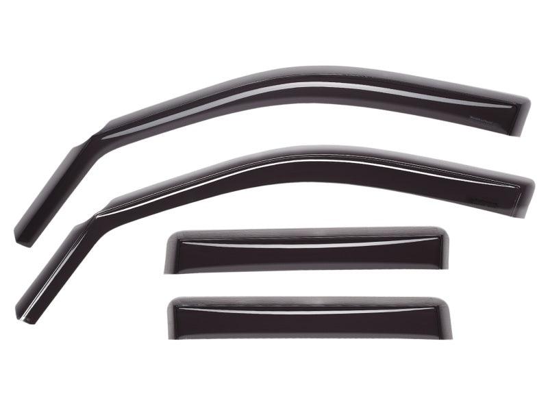 WeatherTech 82792 2016+ Toyota Tacoma Double Cab Front and Rear Side Window Deflectors - Dark Smoke