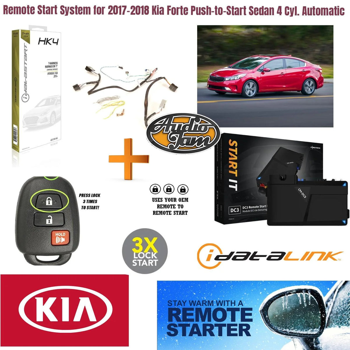 Delaware remote car starter kia forte 2017-2018