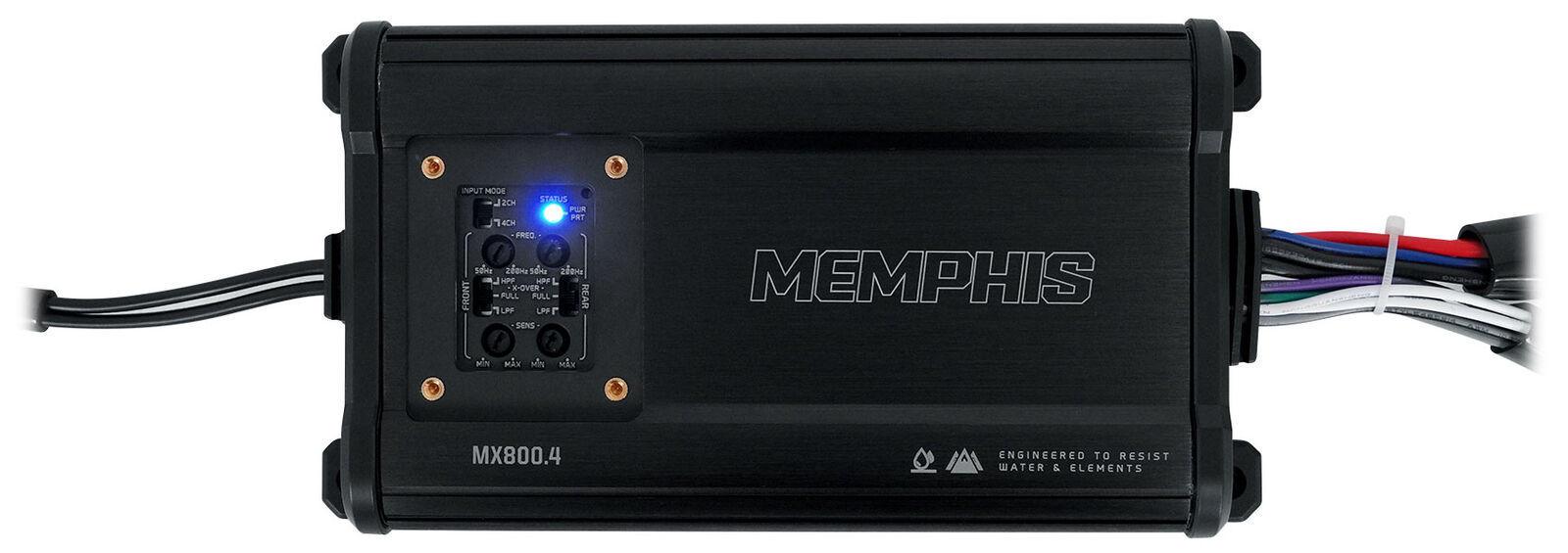 Memphis MX800.4 4 Channel Powersports Amplifier 4 x 200W @ 2ohm