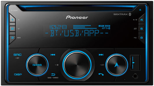 Pioneer FH-S520BT Double Din CD Receiver, Smart Sync w/ Built-in Bluetooth DDIN