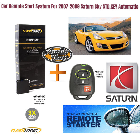Car Remote Start System For 2007-2009 Saturn Sky STD.KEY Automatic