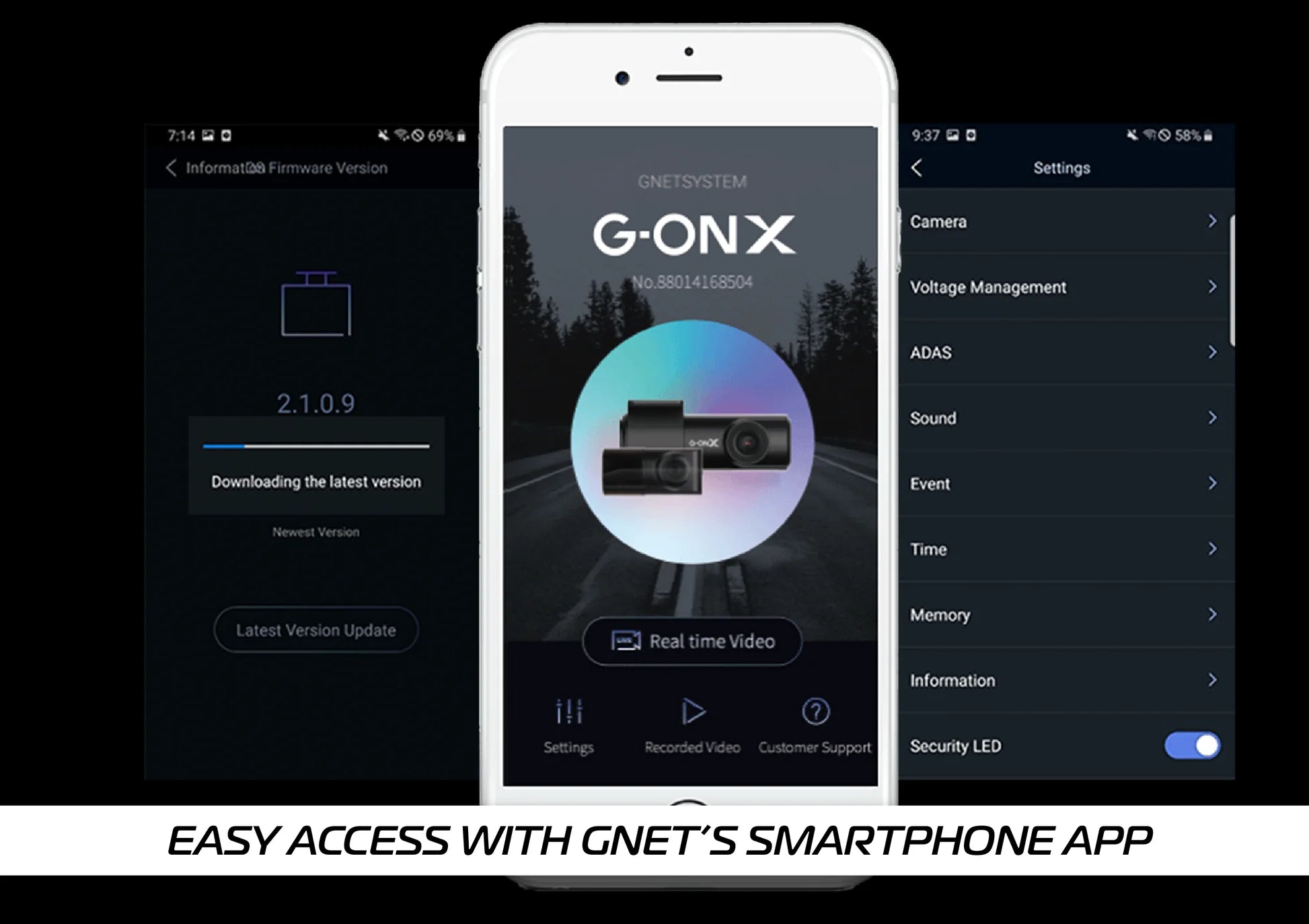g onxg ext dash camera 1080p DELAWARE
