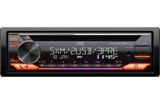 JVC KD-T925BTS CD Receiver featuring Bluetooth, Front & Rear Dual USB