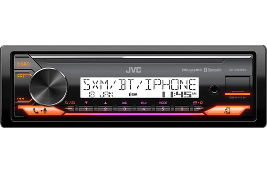 JVC KD-X38MBS Marine Digital Media Receiver w/ Bluetooth, USB, SiriusXM Ready