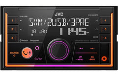 JVC KW-X855BTS 2-DIN Digital Media Receiver featuring Bluetooth-Front & Rear USB