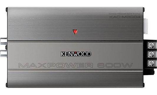 Kenwood KAC-M3004 Compact 4-channel car amplifier  50 watts RMS x 4 (New Stock)