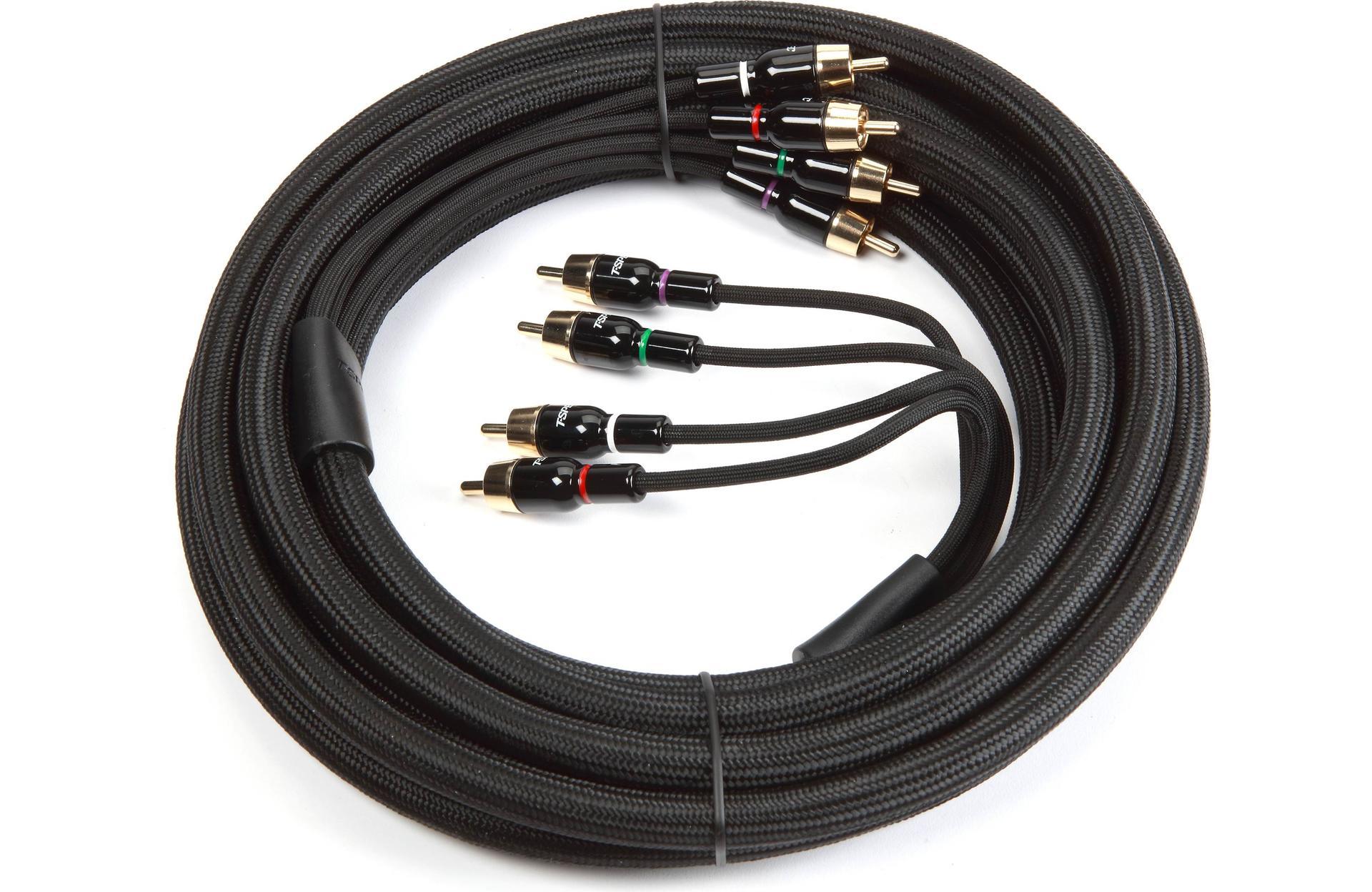 T-Spec V16RCA-174 V16 Series 4 Channel RCA Audio Cables - 17'