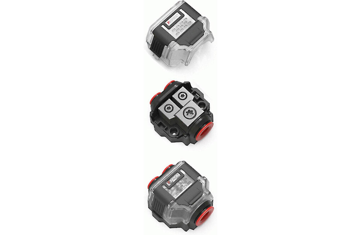 T-Spec VDB2 2-Position Distribution Block (1) 1/0-4 AWG In/(2) 4/8 AWG Out