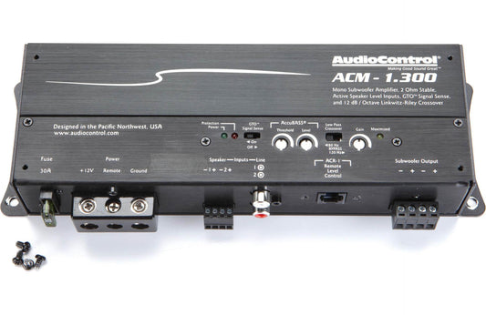 AudioControl ACM-1.300 Micro 300 Watt Mono Car Amplifier Audio Control Amp