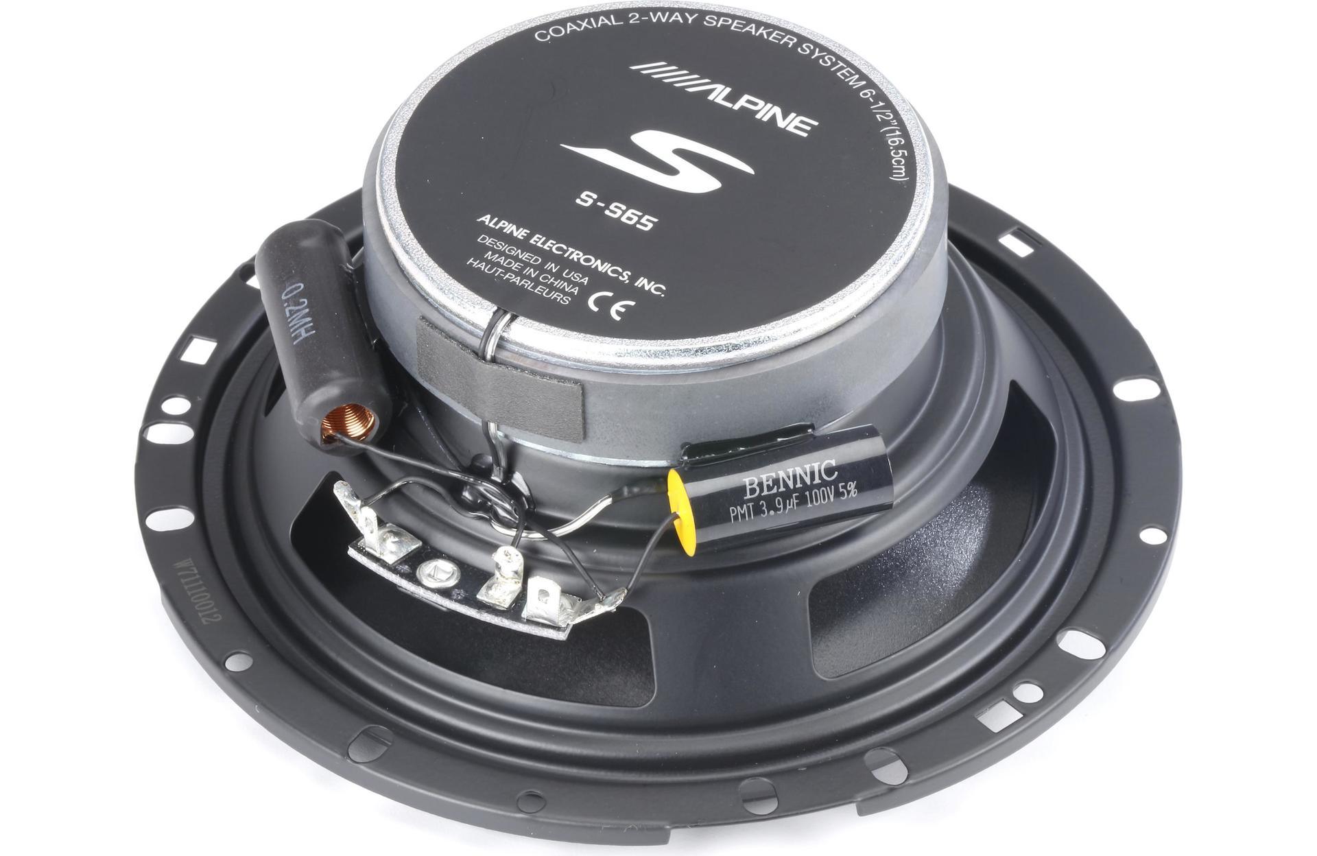 Alpine S-S65 S-Series 6-1/2-inch 2-way Car Speakers (SS65)