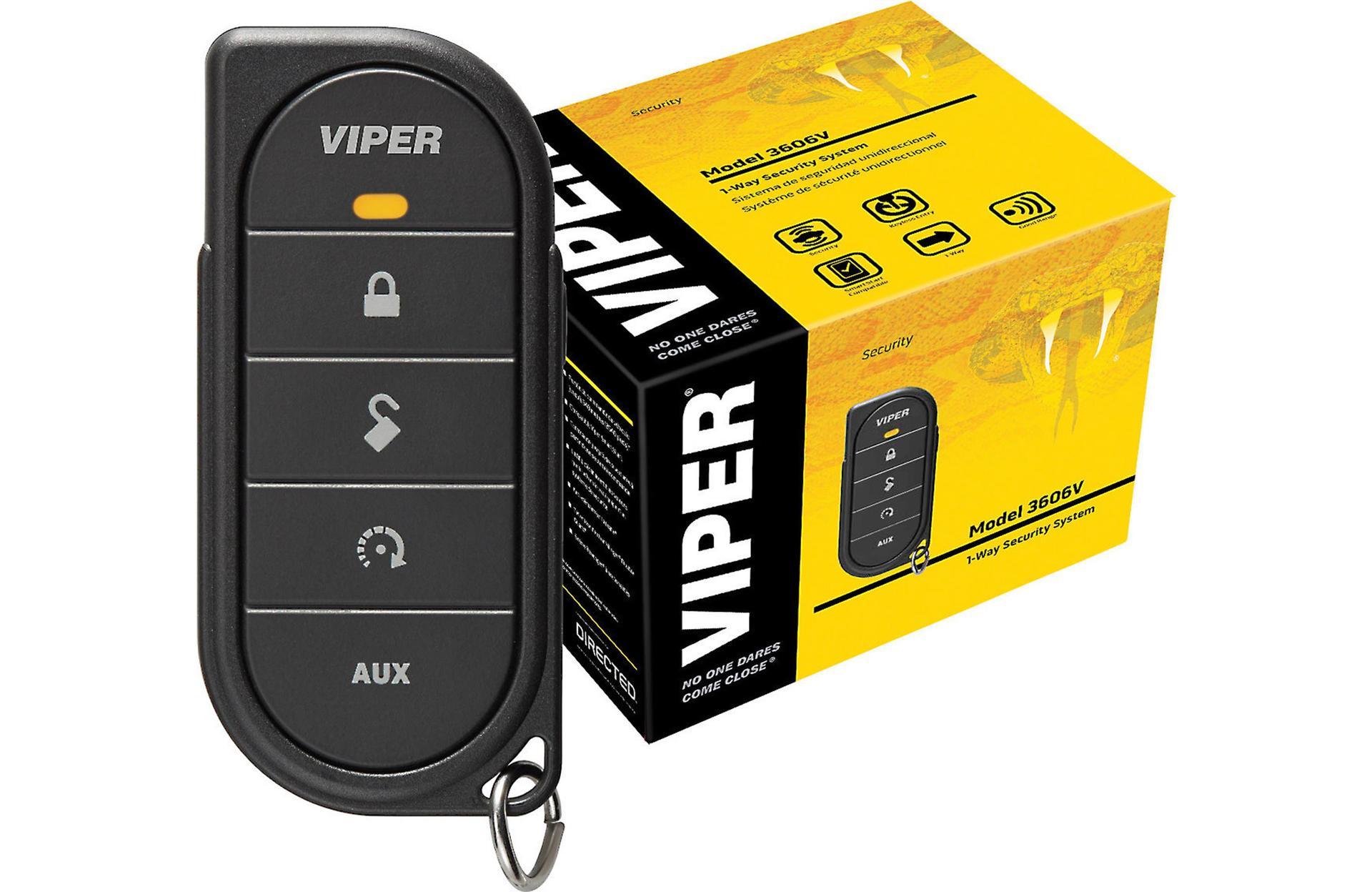 Viper 3606V 1-Way security system will wrap your vehicle in protection,including up to 1/2 mile range,the Stinger® DoubleGuard® shock sensor, Revenger® six-tone siren, and Failsafe® Starter Kill.