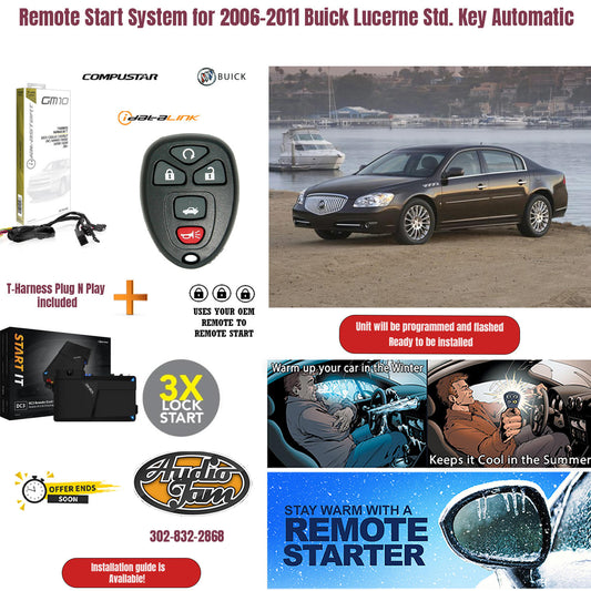 Remote Start System for 2006-2011 Buick Lucerne Std. Key Automatic