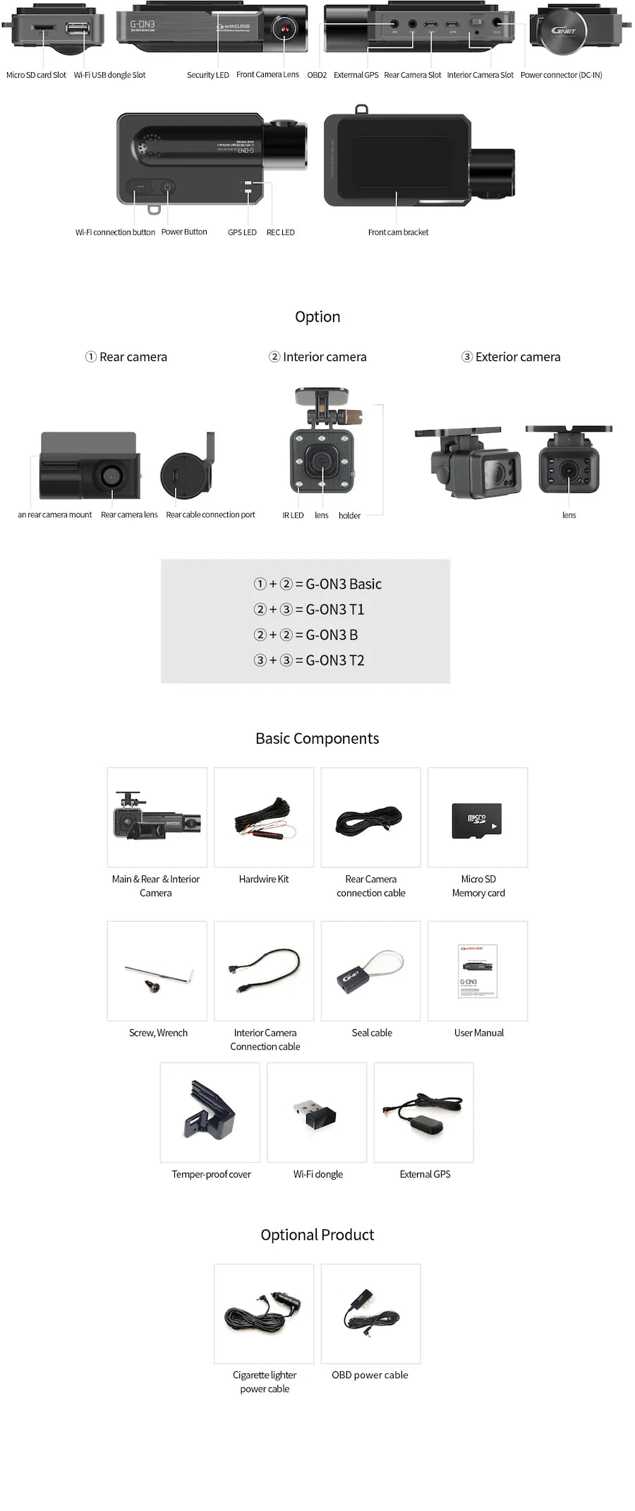 gon3 3ch dash cam system delaware