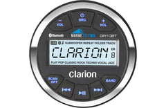 Clarion GR10BT Marine Stereo – Compact, Bluetooth-Enabled, Water-Resistant Audio