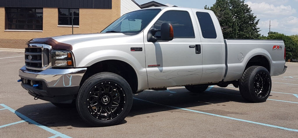 hostile h108 sprocket 22 inch gloss black rims ford f150 near me