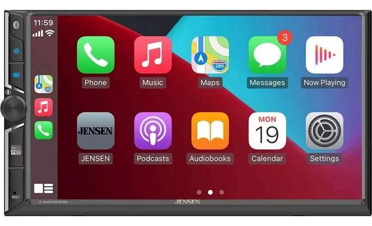 jensen car723w carplay radio