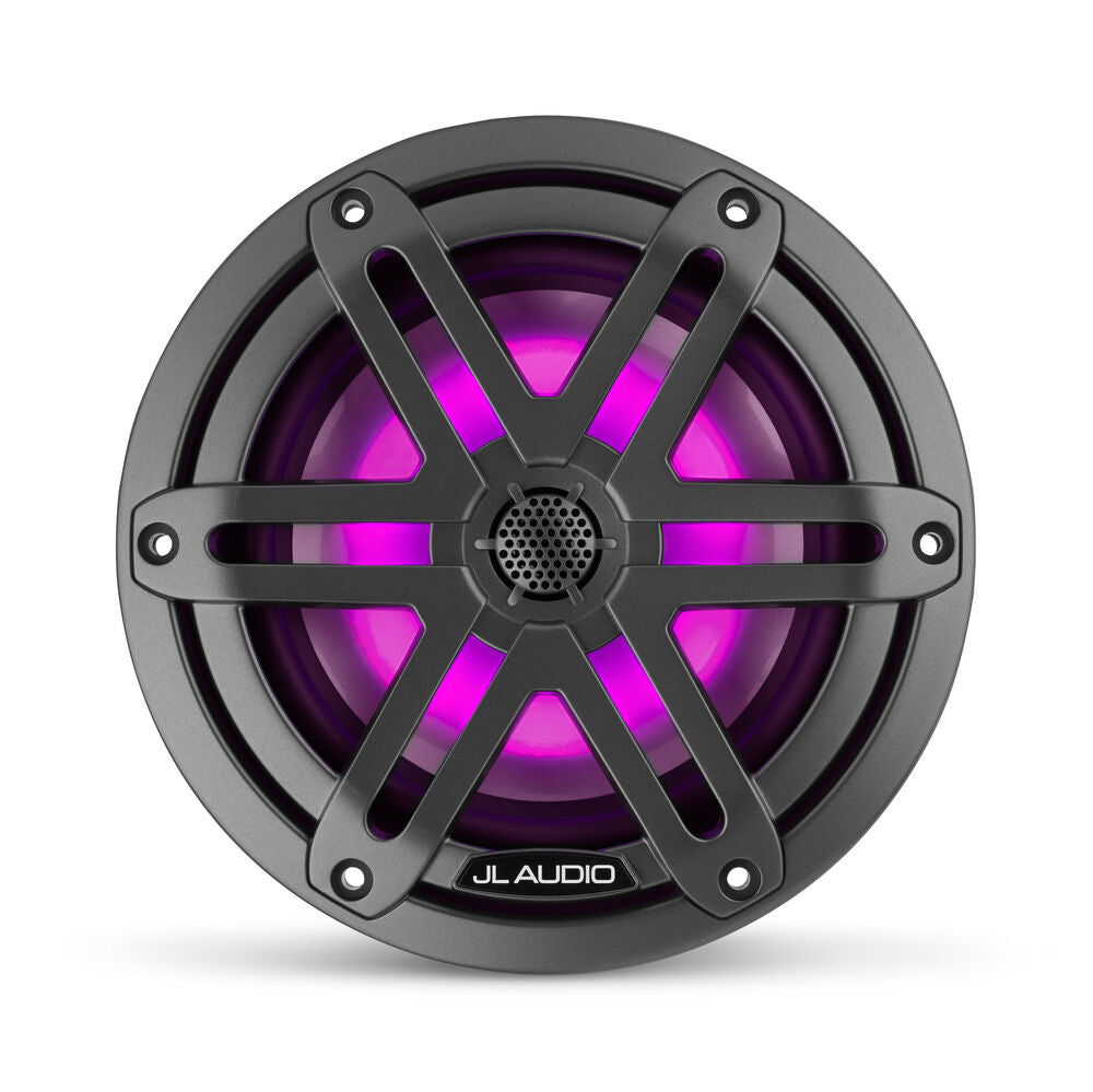 jl audio m3-650x-s-gm-i best marine speakers rgb led gunmetal