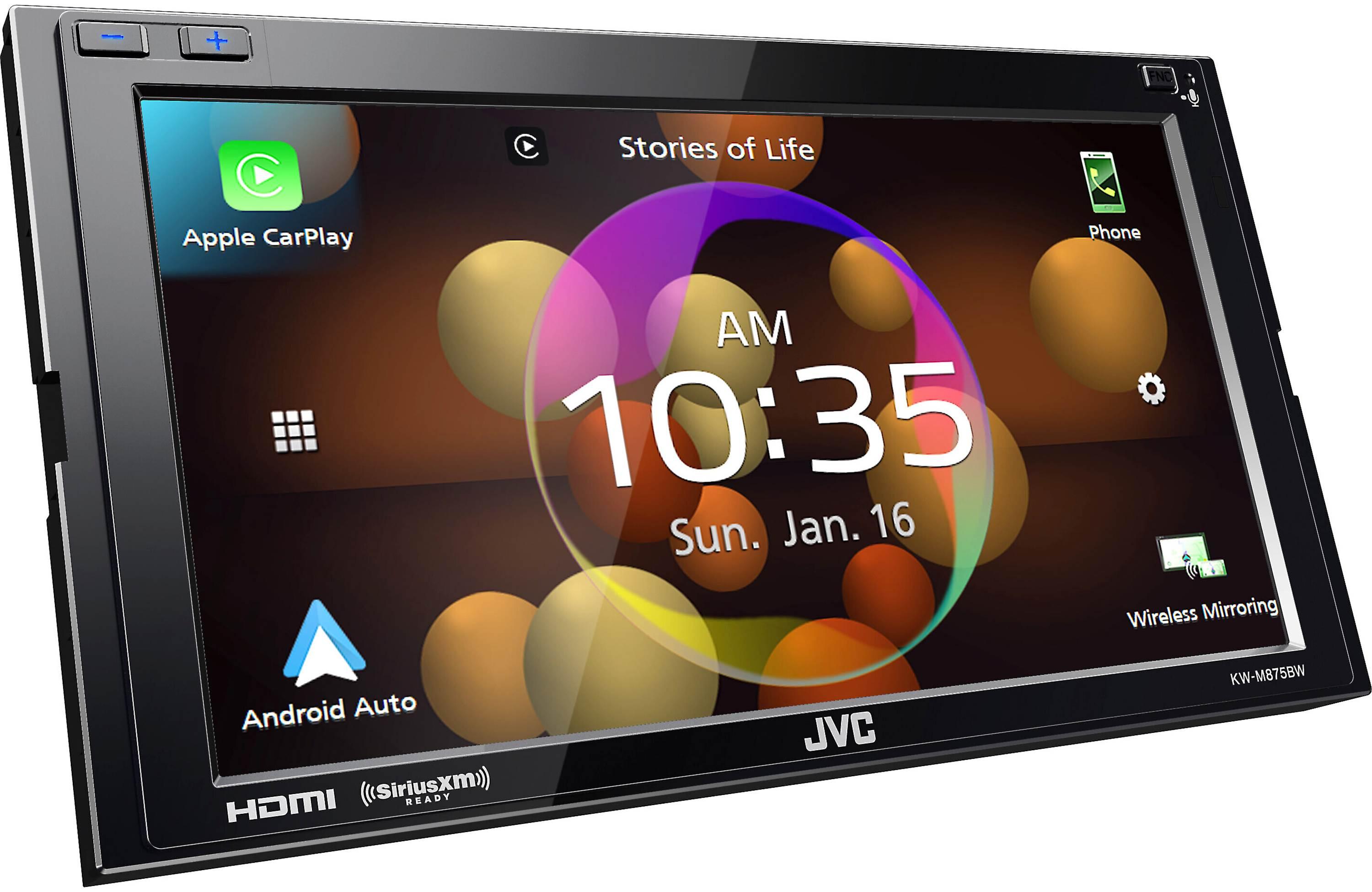 jvc KW-M875BW wireless android auto-carplay radio bear de