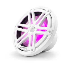 JL Audio M3-770X-S-Gw-i 7.7" Marine Speakers with LED & White Sport Grille