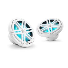 JL Audio M3-770X-S-Gw-i 7.7" Marine Speakers with LED & White Sport Grille